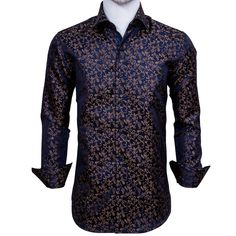 Button closure Feature: High Density Fabric/Fashion Printed Floral/Soft decent Slim Fit/Bright Color/Turn Down Collar/Button-down Shirt. High quality fabric make this button down dress shirt smooth, shiny, soft and comfortable, stylish and luxury looking. Occasion: Spring Summer Autumn Winter/Fashion casual and formal occasions/ Party/Show/Stage/ Prom/Bar/Christmas/Dances/Graduation/Choir/Musical Band Performances/Night club/Communion/Weddings/Gift...Perfect choice for a variety of occasions. Ti Silk Shirt For Men, Floral Silk Shirt, Tuxedo Shirt, Tuxedo Shirts, Men's Button Down Shirt, Men Shirt Style, Button Down Dress, Ball Gown Wedding Dress, Silk Shirt