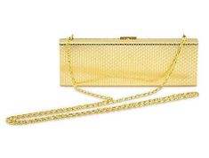 Jackie Kennedy Gold Plated Evening Bag - Clutch Pearl Necklace Set, Gold Clutch, Lipstick Case, Heirlooms Jewelry, Evening Purse, Beautiful Evening, Evening Clutch Bag, Baby Bag