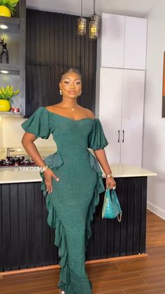 Already Made Dress Styles, Maxi Classy Dress, Styles For Creep Materials Gown, Graduation Outfit Ideas Nigeria, Latest Crepe Gown Styles In Nigeria, Flay Gown Styles Material, Kitchen Party Dresses African Guest, Two Piece Dinner Outfits, Classy Lace Gown Styles