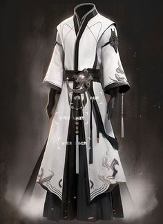 Jedi Outfit Men, Cool Fantasy Outfits Male, Fantasy Outfit Ideas Male, Mens Fantasy Fashion, Guerriero Samurai, Fancy Suit, Clothing Design Sketches, Concept Clothing, Royal Outfits