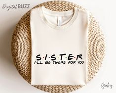 Sisters Svg, Big Sister Quotes, Sister Svg, Matching Sisters, Lil Sister, Sister Shirt, Friends Font, Lil Sis, Cute Matching