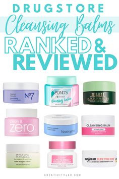 The Best Drugstore Cleansing Balms - Creativity Jar Best Cleansing Balm, Makeup Remover Balm, Hydrating Makeup, Best Makeup Remover, Makeup Shopping, Diy Beauty Treatments, Best Face Wash, Best Drugstore Makeup