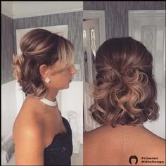 Pin af Celine Carriere på Mama Hochzeit | Frisure, Brud Mob Hair, Mother Of The Groom Hairstyles, Wedding Hairstyles For Short Hair, Wavy Bob Hairstyles, Mom Hairstyles, Peinados Fáciles Para Cabello Corto, Short Wedding Hair, Penteado Cabelo Curto