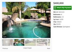 an image of a pool with water coming out of it and the price is $ 40, 000