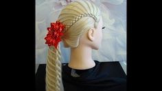 Hairglamour - YouTube Braid Fishtail, Basket Braid, Ladder Braid, Hairstyle Video, Messy Bun With Braid, Fishtail Braid Hairstyles, Ponytail Wrap, Braided Hair Tutorial, Bridal Hairdo