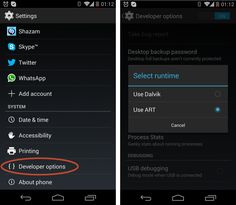 two screens showing how to delete whatsapp on an iphone or android device