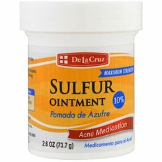 Find many great new & used options and get the best deals for De La Cruz Acne Treatment Ointment with 10% Sulfur Maximum Strength 73.7g at the best online prices at eBay! Free delivery for many products! Acne Medication, How To Clear Pimples, Prevent Pimples, Natural Acne Remedies, Acne Problem, Cystic Acne, Acne Remedies, Acne Blemishes, Clear Acne