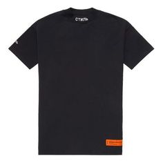 HERON PRESTON T Unisex Black T-shirt Tshirt For Men, Heron Preston, Stylish Sneakers, Preston, Black T Shirt, Printed Shorts, Black Tshirt, Perfect Pair, Men's Polo Shirt