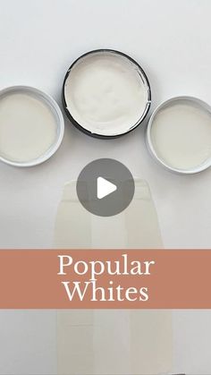 the video shows how to use white paint