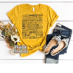 Thanksgiving Subway Art, Military Green Shirt, Canton Tx, Mustard Shirt, Mint Shirt, Math Teacher Shirts, Cute Fall Shirt, Kindness Shirt, Peach Shirt