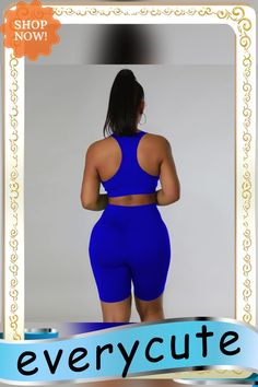 Sportswear Long Sleeve Crop Top 3 Piece Shorts Set Sportswear Tops For Gym In Short Length, Short Stretch Sportswear Tops, Stretch Short Sportswear Tops, Short Sportswear Tops For Gym, Moisture-wicking Short Gym Tops, Short Sportswear Tops For Yoga, High Stretch Short Tops For Gym, Blue Workout Top, Fitted Athletic Shorts For Loungewear