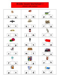 a worksheet with words and pictures to help kids learn the alphabets in their own