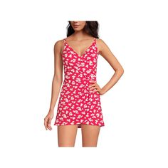 Enjoy the beach or pool in style with this women's Lands' End one piece swim dress. Kohl's Lands' End Women's Swim Size Chart Finding the perfect fit and size for women's clothing requires basic measurements of your chest, waist, hips and inseam. Use this guide to learn more about sizing and everything Kohl's has to offer in women's fashion. FEATURES LYCRA® Xtra Life™ spandex, lasts up to 10 times longer than suits made with ordinary spandex Resists breakdown from chlorine, sunscreen and sweat F V-neck Swim Dress For Vacation, Beachy V-neck Swimwear For Spring, Spring V-neck Swim Dress For Beachwear, Summer V-neck Swimwear For Spring, Flirty V-neck Sundress For Beach, V-neck Lined Tankini For Vacation, V-neck Beachwear Tankini For Swimming, Summer V-neck Tankini Beachwear, Beachy V-neck Swim Dress For Vacation