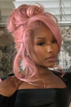 Pretty Flacko, Light Pink Hair, Dope Hairstyles, Hair Inspo Color, Love Hair, Wig Styles, Black Girls Hairstyles