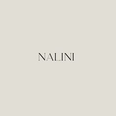 the word nalini written in black ink