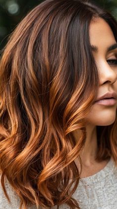 Discover 6 stunning messy wave ideas featuring subdued copper brown balayage with fall hair colors that will refresh your style this fallEach look offers unique benefits and easy maintenanceClick to find your next favorite hairstyleMessyWaves CopperBalayage FallHair 2024Hairstyles HairInspo TexturedHair HairGoals Fall Hair Colors For Light Brown Hair, Dark Copper Hair With Blonde Highlights, Copper Brown Balayage, Copper Hair With Highlights, Light Copper Hair, Light Brown Hair Balayage, Fall Hair Colors Copper, Copper Brown Hair Color, Trendy Fall Hair Color