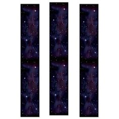 two black and purple striped socks with stars in the sky on them, one is for men