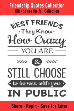 the best friends quote is shown in black and white on a red background with text that reads