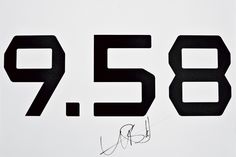 the numbers are black and white with some writing on each one side that says,'759 '