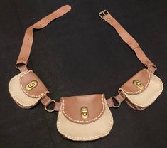 "Utility pouch belt made from recycled leather scraps and metal hardware. Belt is adjustable and fits 30\"-38\"" Classy Necklace, Utility Pouch, Tempe Az, Leather Scraps, Utility Belt, Recycled Leather, Hip Bag, Cool Necklaces, Metal Hardware