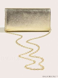 BagForLove - Metallic Pu Flap Chain Envelope Bag with Embossed Detail - Stylish and Funky Product Description Color Gold Magnetic Yes Type Square Bag Bag Size Small Style Fashionable Strap Type Chain Pattern Type Plain Closure Type Magnet Features Lightweight Coating 100% Polyurethane Composition 100% Polyurethane Material PU Leather Size Chart INCH CM Strap Length Bag Length Bag Width Bag Height 43.3 inch 8.1 inch 2 inch 4.1 inch Strap Length Bag Length Bag Width Bag Height 110 cm 20.5 cm 5 cm 10.5 cm Details Pictures Similar Products h2 { text-align: center; } /* æ¢è¡ */ li{ white-space: normal; word-break: break-all; word-wrap: break-word; } .red-box { width: 100%; display: flex; flex-direction: row; flex-wrap: wrap; justify-content: center; } .red-box > div { width: 190px; height: 25 Gold Chain Crossbody Evening Bag, Gold Shoulder Bag Clutch With Chain, Gold Shoulder Clutch With Chain, Gold Evening Bag With Chain Strap, Gold Pouch Clutch With Chain Strap, Gold Chain Strap Pouch Clutch, Chain Strap Clutch Shoulder Bag, Chic Gold Envelope Bag, Gift Crossbody Clutch With Chain Strap