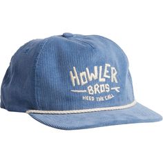 Snapbacks are here to stay and the Howler Brothers Unstructured Snapback Hat is a particularly nice one. The lightweight feel and modern design has us turning to this hat on a daily basis. Monkey Icon, Howler Brothers, Howler Monkey, Surf Hats, Fleece Hats, Flat Brim Hat, Crown Hat, Tech Shirt, Denim Hat