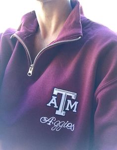 Texas A&M Aggies Quarter-Zip Pullover Sweatshirt Texas A And M, A And M, Womens Hoodies, Texas A&m, Quarter Zip Sweatshirt, Quarter Zip Pullover, Zip Sweatshirt, Pullover Sweatshirt, Unisex Fashion