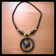 Hematite Stone Heart Necklace 18 Inch. Brand New! No Flaws! Never Got To Wear It :( Time For A New Home! Comes From Smoke-Free Pet-Free Home! Hematite Necklace, Hematite Stone, Stone Heart, Wear It, Heart Necklace, Womens Jewelry Necklace, Necklaces Bracelets, New Home, Beaded Necklace