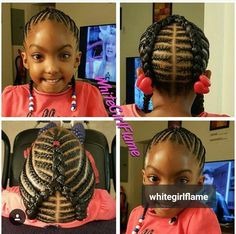 Kids Braided Hairstyles African American, Edges Braids, Braided Hairstyles African, Easy French Braid, Kids Natural Hair, French Braid Styles