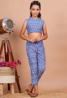 Casual Blue Sleeveless Set, Blue Sleeveless Blouse Crop Top, Purple Sleeveless Sets For Summer, Casual Purple Sleeveless Sets, Kids Indian Dresses, Kids Salwar Kameez, Kids Indian Wear, Vs Image, Kids Kurta