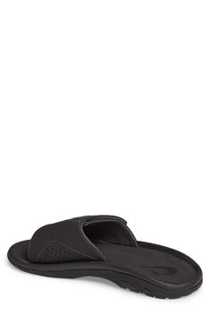 Supple faux leather defines an easygoing slide sandal featuring an adjustable strap for a superior fit. Style Name:Olukai Nalu Slide Sandal (Men). Style Number: 5298163. Nalu, Mens Sandals, Slide Sandals, Size 13, Mens Flip Flop, Flip Flops, Adjustable Straps, Men's Shoes, Shoe Accessories