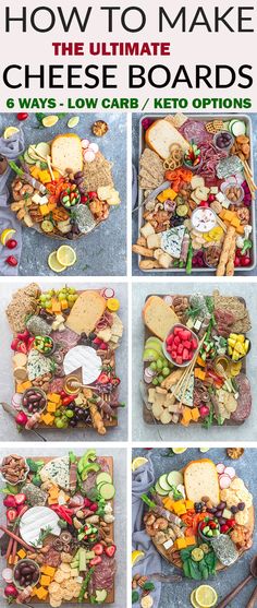 how to make the ultimate cheese board with six ways low carb / keto options