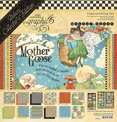 a paper pad with an image of a mother goose on it