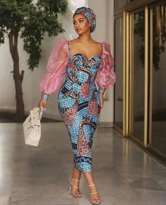 45+ Fashionable African Dresses of 2024: Ankara Dresses of the Year! Simple Ankara Gown Styles, African Print Dress Ankara, Afrikaanse Mode