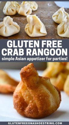 gluten free crab rangoon is an appetizer for parties