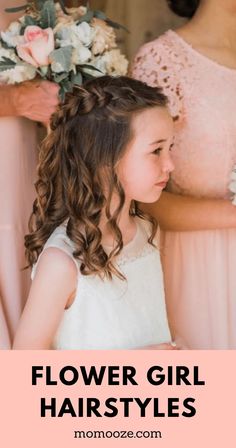 30+ Absolutely Adorable Flower Girl Hairstyles + Tutorials Flower Crown Hairstyle Kids, Hairstyles For Flowergirls Hair, Flower Girl Hairstyles With Braids, Flower Girl Hairstyles Half Up Half Down, Flower Girl Hairstyles For Short Hair, Flower Girl Wedding Hairstyles, Flower Girl Hairstyles Half Up, Flower Girl Hairstyles With Flower Crown