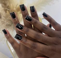 Nails On Black Women, Gel Toe Nails, The Audacity, Black Acrylic Nails, Long Acrylic Nail Designs, Casual Nails, Glow Nails