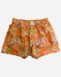 Orange boxers Night Monkey, Boxers For Men, Boxer For Men, Monkey Print, Mens Boxer Shorts, I Am So Happy, Pyjama Bottoms, Lounge Shorts, Girls Pajamas