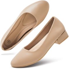 PRICES MAY VARY. Classic design with clean lines, these Women's Pumps from hash bubbie are great for office and dress occasions. The simple yet elegant style and low chunky heels make them versatile for any outfit, whether it's for work or a formal occasion. Crafted with soft leather and a comfortable PU insole, these flats shoes are stylish and offer all-day comfort. The breathable design and flattering fit will keep your feet feeling fresh and chic all day long. The 1.3in low chunky heels of t Corporate Office Shoes, Shoes For Office Women, Work Shoes Women The Office, Business Professional Shoes, Business Casual Shoes Women, Corporate Shoes, Womens Work Shoes, Corporate Girlie, Low Pumps