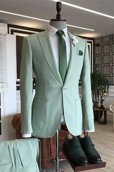 Caesar Modern Teal Blue Peaked Lapel Men Suits For Prom Suits For Prom, Peak Lapel Suit, Teal Suit, Suit For Men Wedding, Prom Suits For Men, Prom Suit, Slim Fit Suit Men