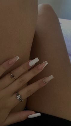 Neutral Nails Acrylic, Acrylic Nails Coffin Pink, Gem Nails, Acrylic Nails Coffin, Long Acrylic Nails, Cute Acrylic Nails, Perfect Nails