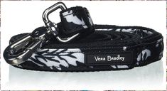 Vera Bradley Recycled Lighten Up Water-Repellent Pet Leash Collapsible Bowl, Bike Path, Water Repellent Fabric, Back To School Gifts, Bag Holder