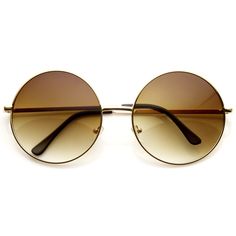 Unique oversize metal circle sunglasses are the largest metal circle frame we have yet to carry! Made with a metal based frame, metal hinges and polycarbonate UV400 protected lenses. Measurements: 60-18-60 / 155mm Circle Glasses, Circle Sunglasses, Gold Gradient, Big Sunglasses, Circle Frame, Metal Circle, Geometric Heart, Metal Hinges, Circle Frames