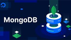 the logo for mongodb is shown above a stack of stacked stacks with leaves on top