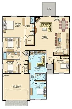 the floor plan for a two bedroom apartment with an attached bathroom and living room area