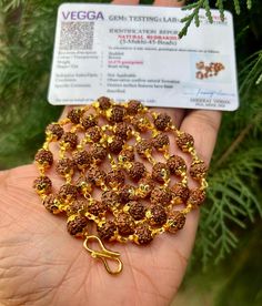 Gold plated Brass + LAB CERTIFIED 44+1 Guru Bead Indian Origin Rudraksha Mala 5 mukhi 5 faces Lord Shivas Rosary Jaap Mala Yoga Prayer by ArtisanCraftedJewelz on Etsy Elephant Statue, Silver Elephants, Unique Pendant, Spiritual Jewelry