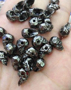 material:brass quantity:50pcs size:approx.8-12mm note:have larger stock and offert wholesale price. Bracelets Making, Black Skeleton, Crochet Mat, Skull Beads, Magnetic Jewelry, Large Necklace, Braided Leather Bracelet, Beaded Skull, Bracelet Crafts