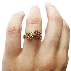 Rose Ring — VERAMEAT Dainty Flower-shaped Rose Jewelry, Dainty Flower Shaped Rose Jewelry, Dainty Rose Flower Jewelry, Delicate Rose Gold Flower Ring, Rose Gold Flower Ring For Promise, Rose Gold Flower Promise Ring, Adjustable Flower Shaped Rose Jewelry, Delicate Adjustable Flower Ring For Wedding, Adjustable Flower Jewelry With Roses