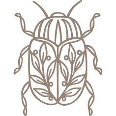 a drawing of a bug on a white background