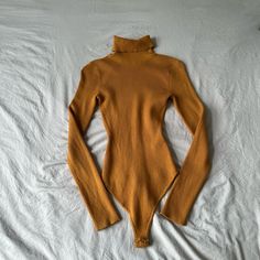 Abercrombie Long Sleeve Turtleneck Bodysuit In Size Xs. Color Js Mustard Yellow. Never Worn, But Tags Have Been Removed. Turtle Neck Bodysuit, Turtleneck Bodysuit, Long Sleeve Turtleneck, Mustard Yellow, Abercrombie Fitch, Mustard, Turtle Neck, Womens Tops, Tags